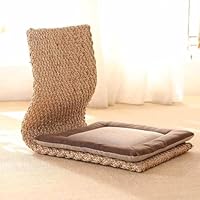 Amazon｜座椅子 竹製 腰が痛くならない クッション付 46×37×43cm 和座